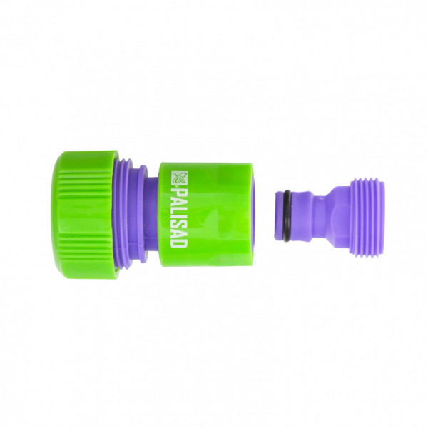 Conector pentru furtun 3/4" și adaptor cu filet exterior 3/4"