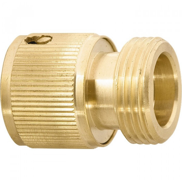 Conector alamă pentru furtun, filet exterior 3/4"